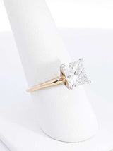 2.75 Ctw Lab-grown Diamond & 14k Gold Solitaire Ring 2.6 Gram Size 8 Fw0226rzxdu