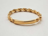 14k Yellow Gold 0.9g Rope Ring Size 6.25 Do1024wxde