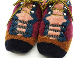 Fendi Patchwork Multicolored Shearling Shoes Size It 39 Do0925lxzde