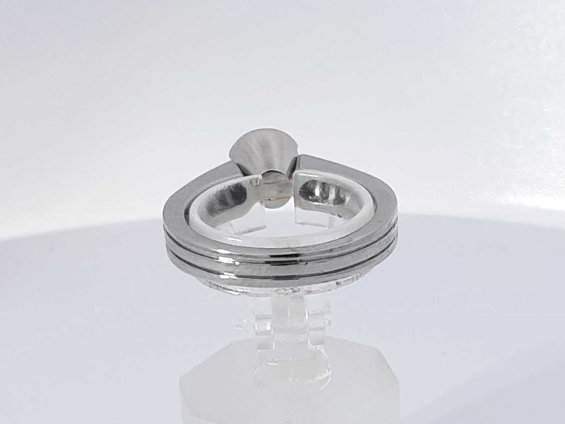 1.36 Cttw Diamond Platinum 95% Wedding Ring 10.5 Grams Size 7 Aa0925izxsa