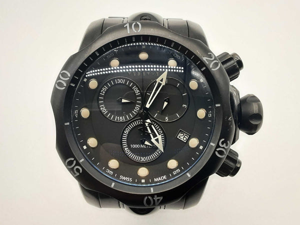 Invicta 5729 54 Reserve Chronograph Black Steel Quartz Watch Do1224ixde