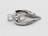 Diamonds 0.925 Sterling Silver 1.7g Heart Pendant Do0526ode