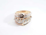 1.09 Cttw Diamond & 14k Yellow Gold Cluster Ring 7.9 Grams Size 7 Fw0426prxdu
