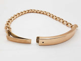 10k Yellow Gold 24.4g Blank Id Bracelet 7.75 In Do0325exzdu