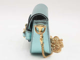 Gucci Horsebit Metallic Light Blue Leather 1955 Nano Bag Sd0825przsa