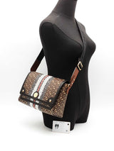 Burberry Notebook Bag In Bridle Brown Print Aa0926pzxsa