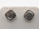 David Yurman Albion Diamonds 0.925 Silver 7.1g Stud Earrings Do1025oxzde