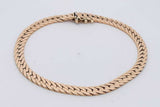 14k Yellow Gold Herringbone Chain Bracelet 12.7 Grams 7.5 Inch Eb1125cxzsa