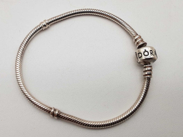 Pandora Moments 0.925 Sterling Silver Snake Bracelet 7 In Do0425lrde