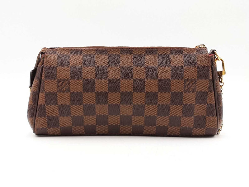 Louis Vuitton Eva Convertible Clutch In Damier Ebene Coated Canvas Fw1125wordu