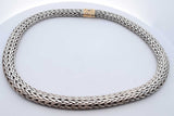 John Hardy Classic Woven Chain 925 & 18k Gold Necklace 179.1g 18 In Eb0426pxzde