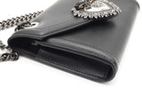 Dolce & Gabbana Black Leather Devotion Shoulder Bag Eb0826poxde