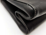 Christian Dior Black Leather Jeans Pocket Shoulder Tote Bag Do0525oxzde