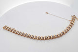 5.8cttw Diamond S Link Bracelet 14k Yellow Gold 21.4 Grams 7.25 Inch Eb726lcxzsa