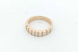 0.32cttw Diamond Band Ring In 14k Yellow Gold 4.9 Grams Size 7 Eb0926wrxsa