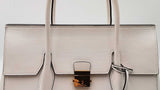 Michael Kors Campbell Medium Satchel In White Leather Fw0326lozdu