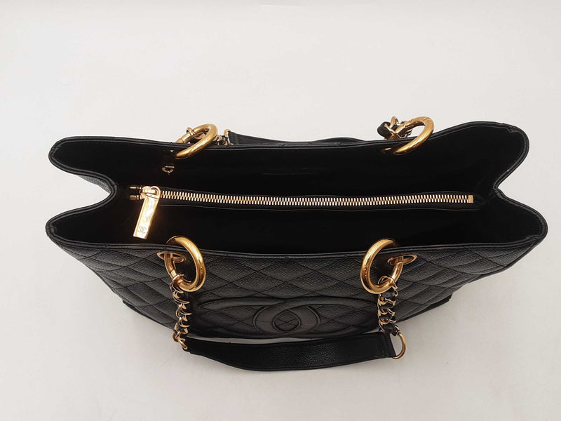 Chanel Black Quilted Caviar Grand Shopper Tote Bag Sd0825wozxsa