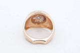 0.7cttw Diamond Ring In 14k Yellow Gold 12.4 Grams Size 6.5 Eb0926exzde