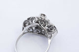 1.8cttw Diamond 14k White Gold Ring 4.7 Grams Size 7.25 Eb0725irxde