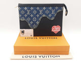 Louis Vuitton X Nigo Pochette Voyage Mm In Monogram Drip Leather Fw0226ixzdu