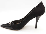 Christian Dior Black Logo Canvas Leather Heels Size Eu 40 Do0525lrxde