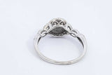 Diamond & Gemstone Ring In 10k White Gold 2.5 Grams Size 9.25 Eb1024ixsa