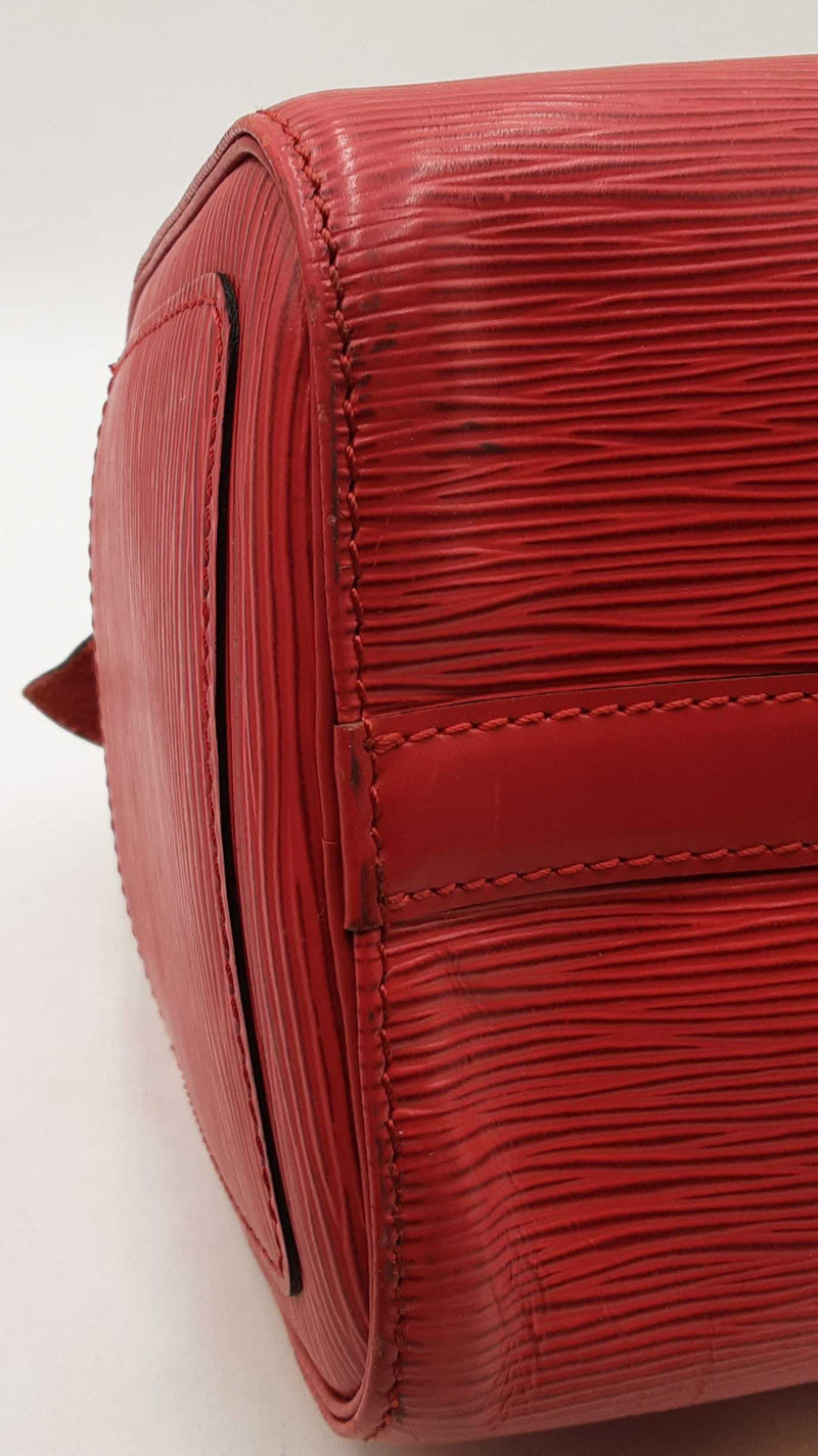 Louis Vuitton Speedy 30 Bag In Red Epi Leather Fw0825ixzdu