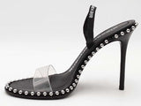 Alexander Wang Nova Sandal Pvc Black Size 8.5 Aa0726lzxsa