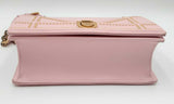 Christian Dior Pink Leather Studded Diorama Crossbody Bag Eb0524ixzdu