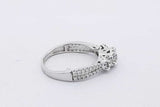 0.3cttw Diamond Ring In 10k White Gold 2.7 Grams Size 7.5 Eb0826wrxsa