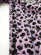 Gianni Versace Floral Purple Washed Cotton Denim Shirt Size Eu 46 Do0526wrxde