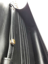 Celine Black Leather Margo Chain Wallet Eb1026ixzde