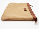 Gucci 282071 Tan Gg Nylon Pouch Do0525rxde