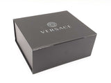 Versace 50mm Black Leather Belt & Gold-tone Virtus Buckle Fw0525crdu