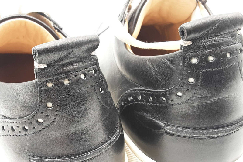 Christian Louboutin Junior Louis Black Leather Sneakers Size 41 Eb0925lorsa