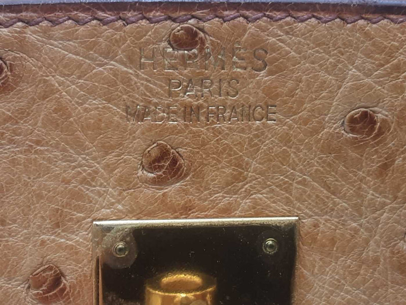 Hermes Birkin 30 Gold Ostrich Hand Bag Sd0825lcrzxsa