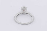 1.09cttw Diamond Ring In 14k White Gold 2.3 Grams Size 5 Eb0525lpzxsa