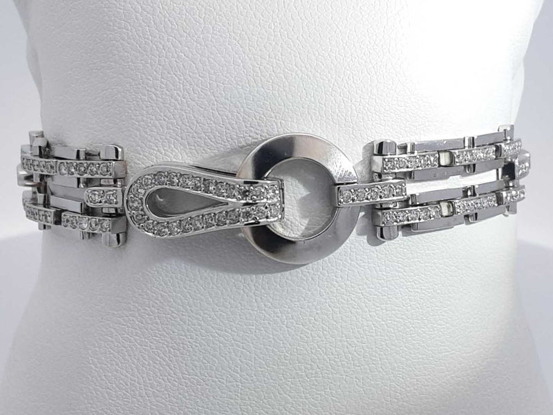 1.17 Cttw Diamond 14k White Gold 22.1 Grams Fancy Bracelet 7 In Aa0725lwxzsa