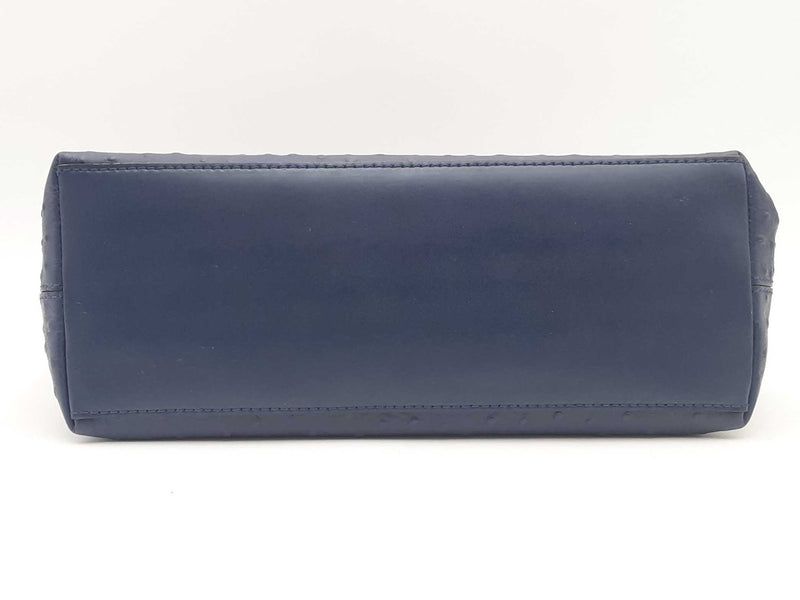 Kate Spade Leena La Vita Ostrich Shoulder Bag Blue Aa1025orsa