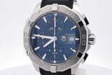 Tag Heuer Aquaracer 43mm Automatic Chronograph Stainless Steel Watch Eb926lxxzsa