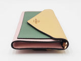 Coach Slim Envelope Wallet In Pastel Colorblock Crossgrain Leather Fw1125wzdu