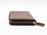 Louis Vuitton Zippy Damier Brown Wallet Aa0726wrzsa