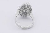1.91cttw Diamond Ring In 14k White Gold 7.3 Grams Size 8.25 Eb0126lrxzsa