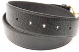 Gucci Black Leather Belt With Gold Tone Buckle Size 90/36 Eb0426crde