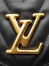 Louis Vuitton New Wave Chain Bag In Black Quilted Calfskin Leather Fw0826izxdu