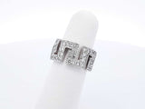 4.32 Cttw Diamond & Platinum Greek Key Eternity Band 14.6 Grams Size 5 Fw0625rzxdu