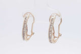 0.24cttw Diamond Stud Omega Back Earrings 10k Yellow Gold 1.7 Grams Eb0226llxsa