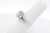 1.55cttw Diamond Ring In 14k White Gold 5.1 Grams Size 6.25 Eb0825oxxzsa