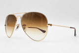 Ray-ban Rb3025 Aviator Classic Gold Frame Sunglasses Sd0626rzdu
