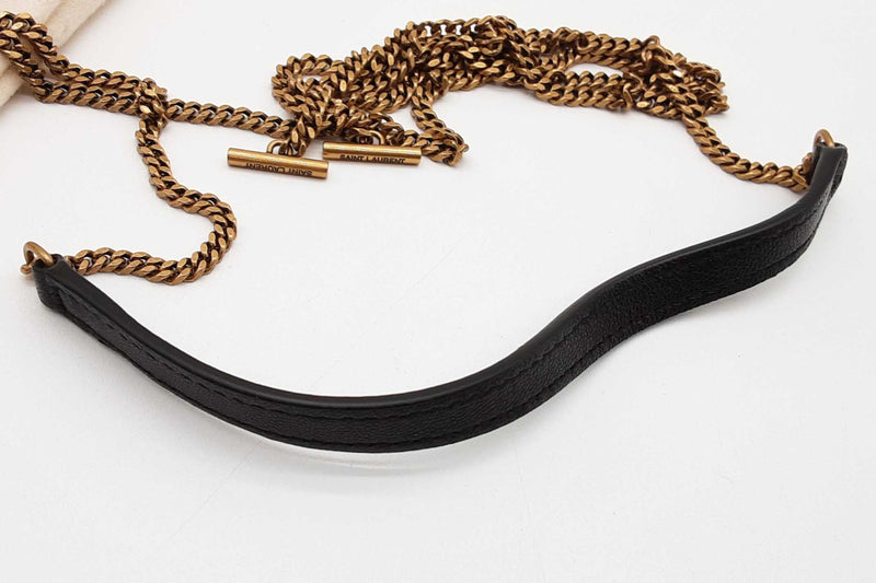 Yves Saint Laurent Quilted Black Leather Gaby Mini Vanity Case Eb1225exzde